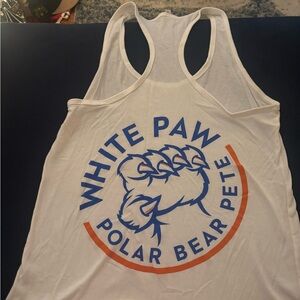 Pete Alonso graphic tank. White paw graphic. XL snug fit